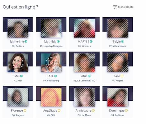 femmes en ligne sur  singles 50