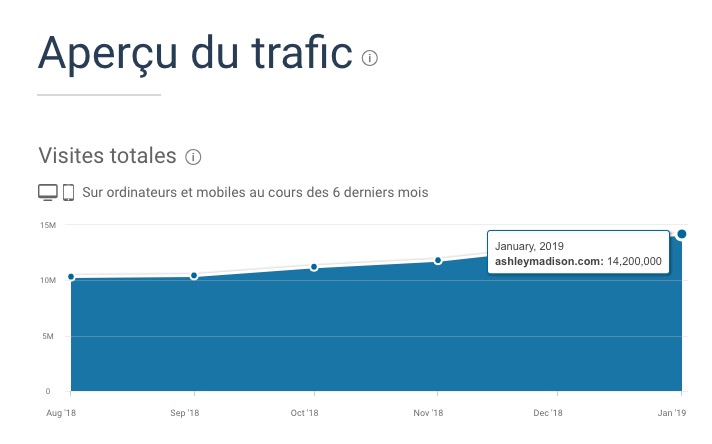 trafic ashley madison